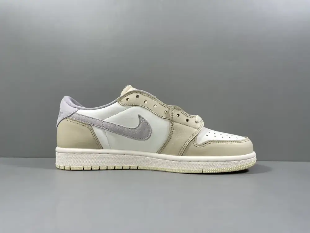 FastDry Nike AJ1 Low Deconstructed – Light Cream White 1235 