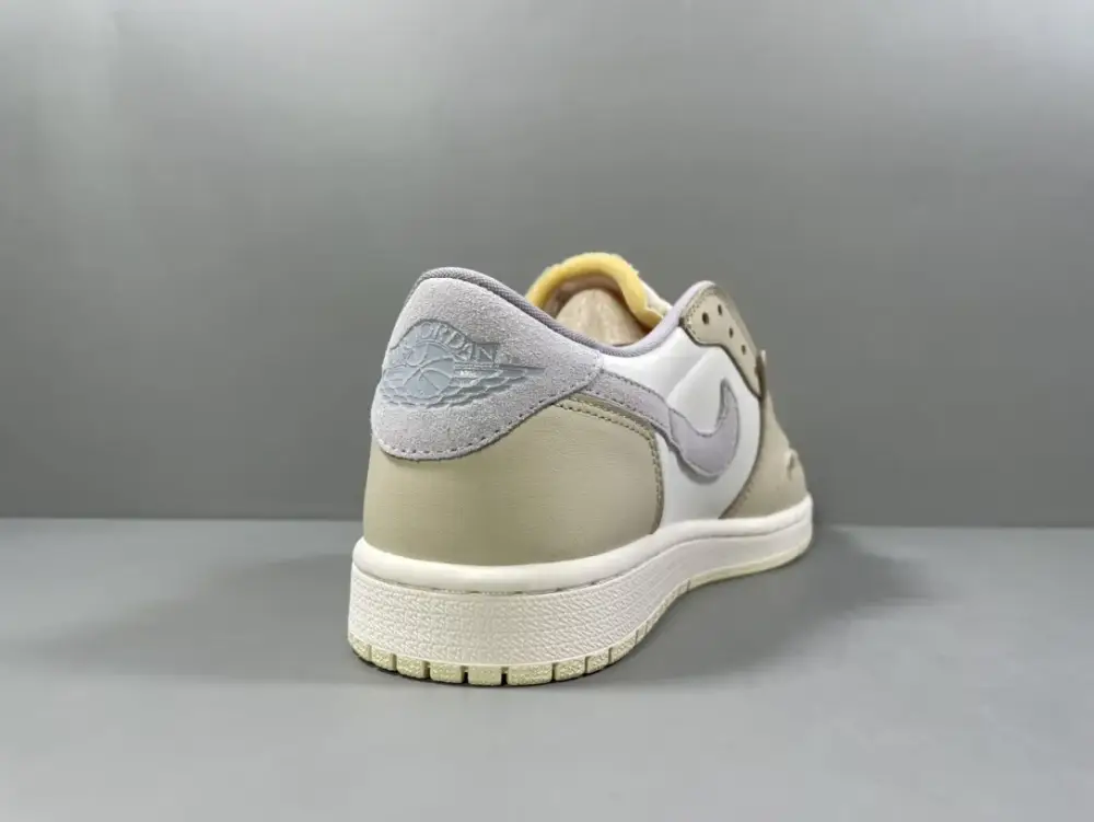 FastDry Nike AJ1 Low Deconstructed – Light Cream White 1235 