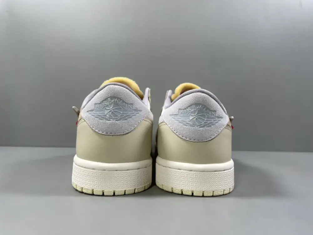 FastDry Nike AJ1 Low Deconstructed – Light Cream White 1235 
