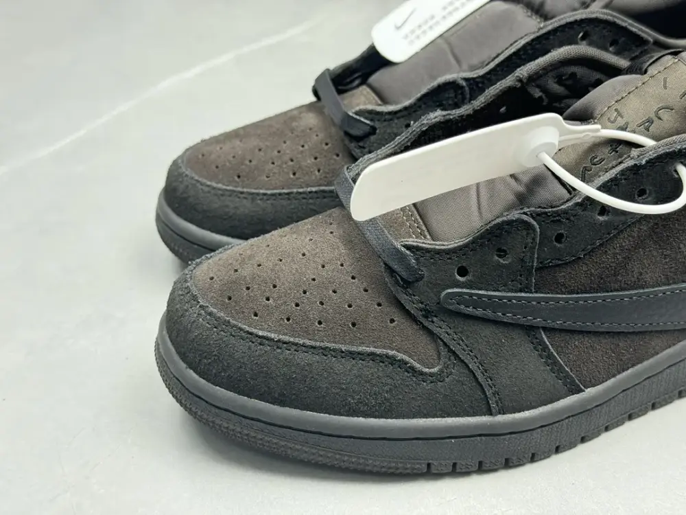 Cozy Nike AJ1 Low Swoosh Collaboration – Black Coffee – Top – Nike – Sizes 36-47 (Including Half Sizes 1270 