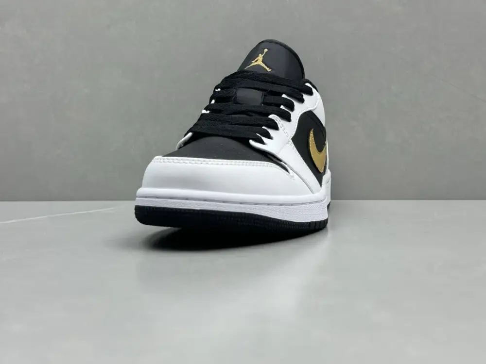 Stylish Nike AJ1 Low White Black Gold Pure Version – Nikes – Sizes 36-46 (Including Half Sizes 1239  BCFC56