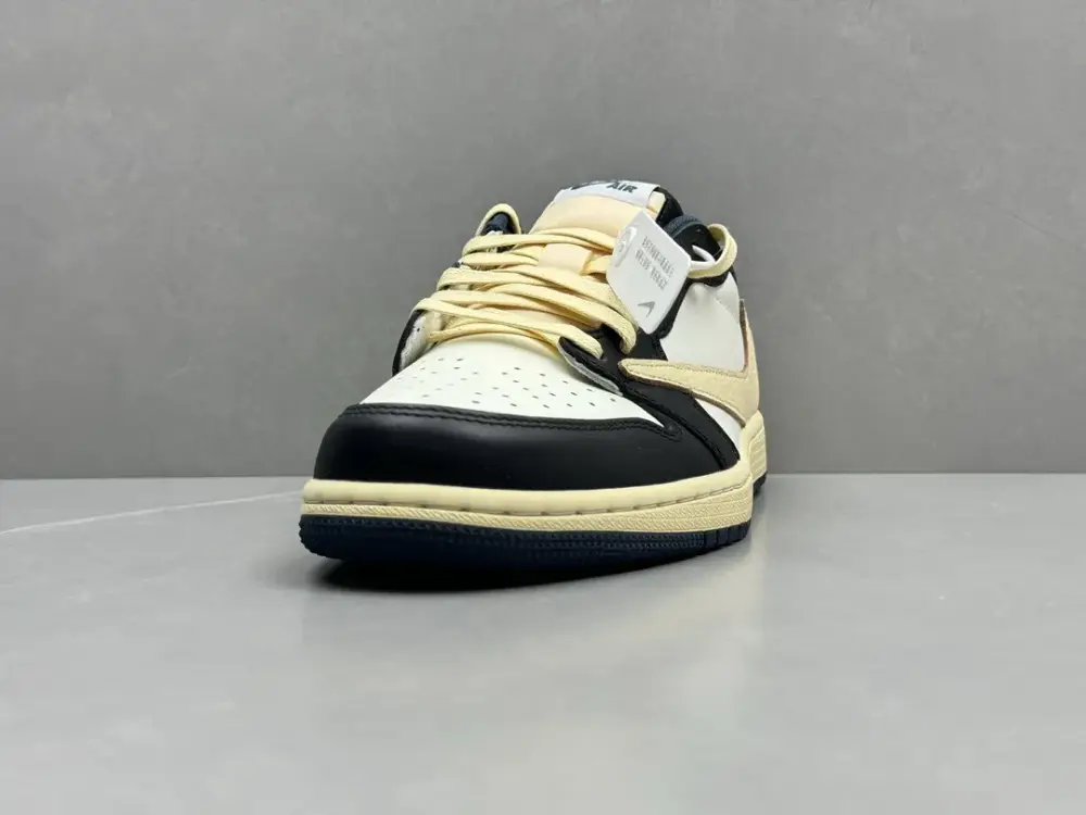 Sporty Nike AJ1 Low x Travis Scott Cactus Jack Navy Blue Black White – Top Best Sneakers in Sizes 36- 1265 