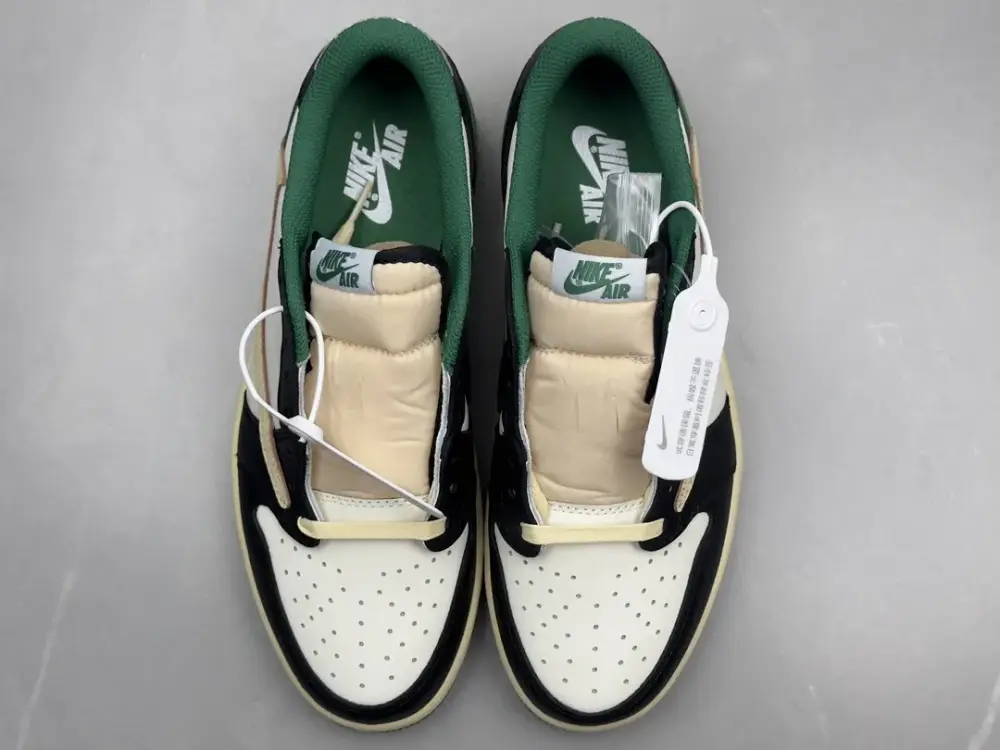 Nike AJ1 Low x Travis Scott White Green Cactus Jack – Top Quality Sneakers Sizes 36- Effortless 1261 