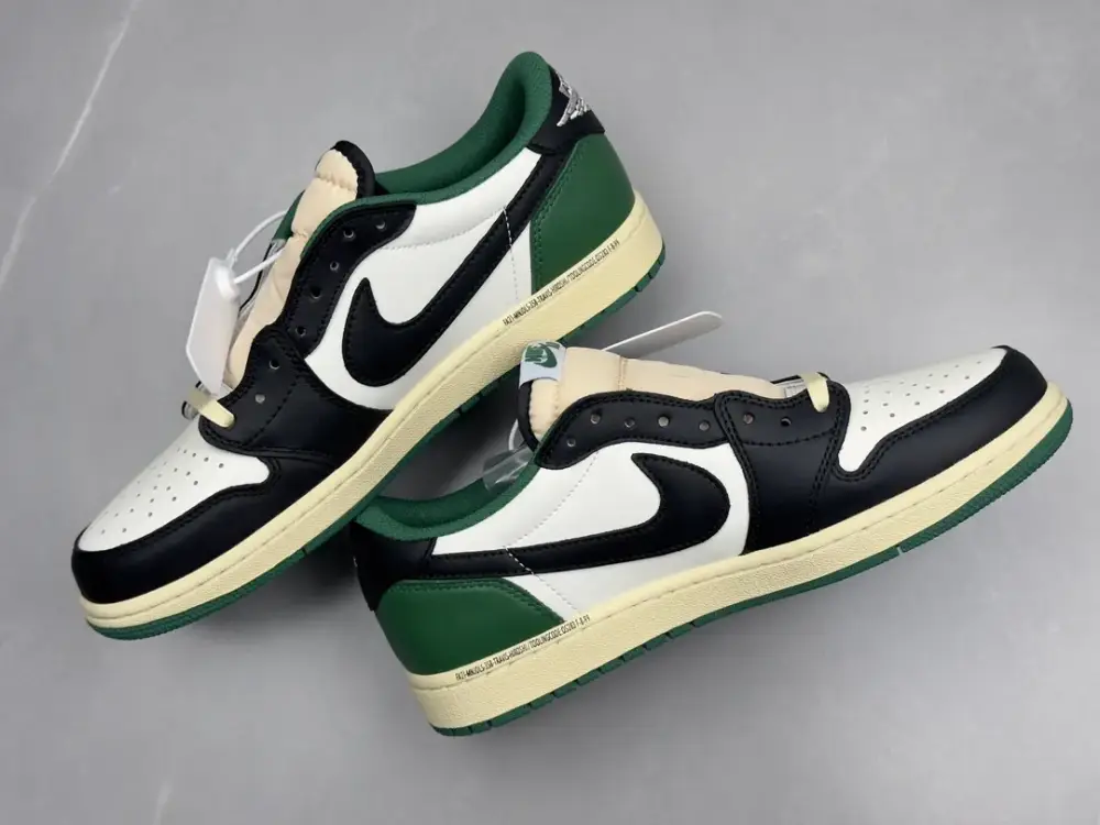 Nike AJ1 Low x Travis Scott White Green Cactus Jack – Top Quality Sneakers Sizes 36- Effortless 1261 
