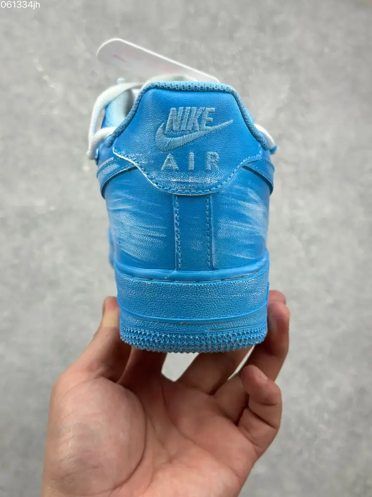 Nike Air Force 1 '07 Custom Tie-Dye Blue Low-Top with Dual Laces – Top Fake Nike Sneakers MultiPurpose 1071 