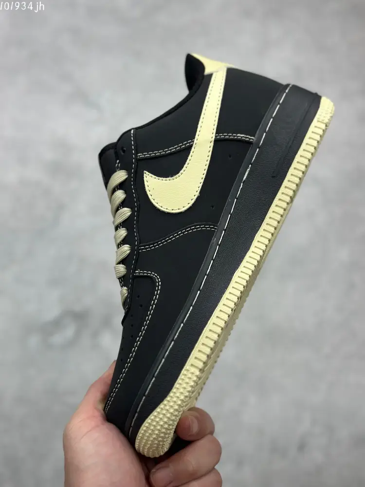 Nike Air Force 1 '07 Low Black Gold Sneakers – Top Best Sneakers – DH5696- GoodFit 1024 