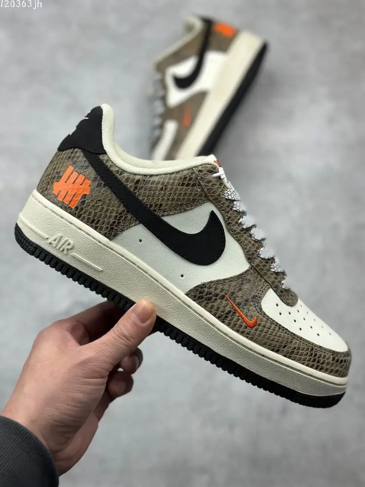 Nike Air Force 1 '07 Low – Camo Black White, AA1366-401, Various Sizes, Best Sneakers, Chic 1004 