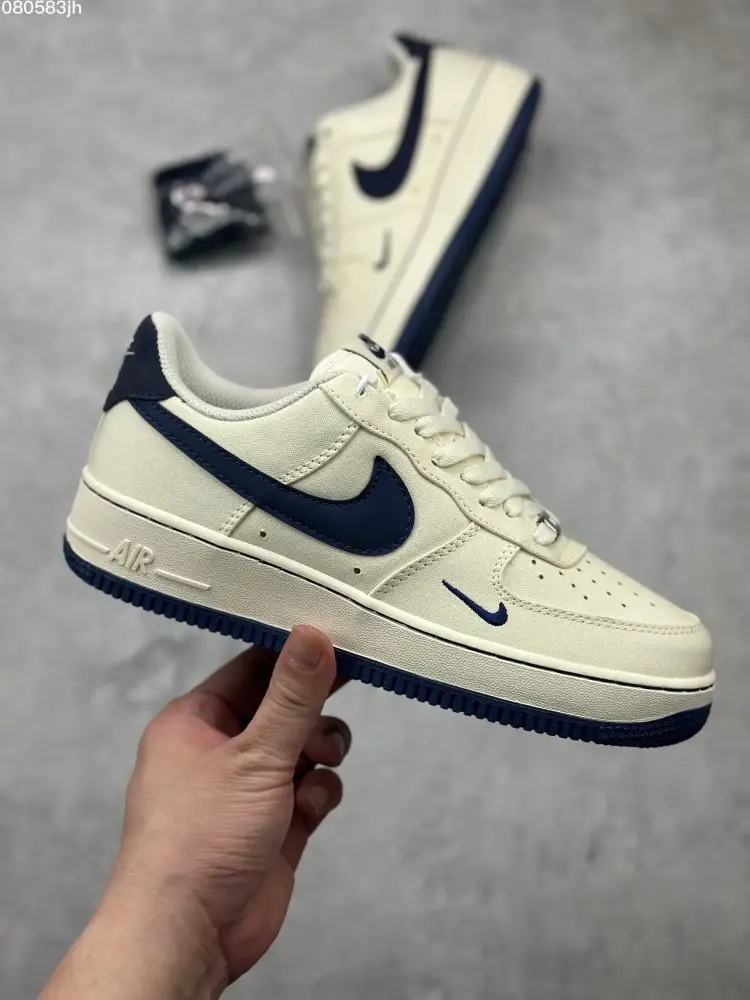 Durable Nike Air Force 1 '07 Low Cream Blue Canvas – Best Sneakers & Online – TQ1456- 1055 