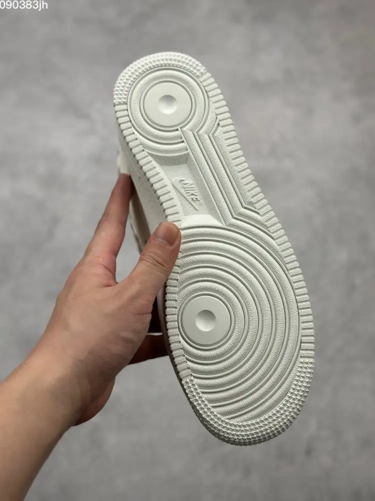 Nike Air Force 1 '07 Low Cream Metallic Swoosh Sneakers – Top Best Sneakers – DB3301- Breathable 1043 
