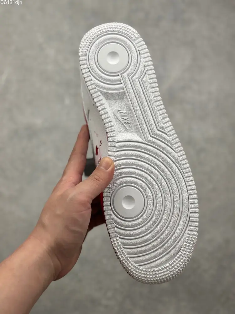 Nike Air Force 1 '07 Low 'Crime Scene' Custom White Red – Top Fake Nike Sneakers QuickDry 1070 