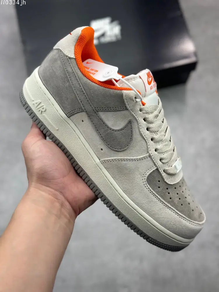 Nike Air Force 1 '07 Low Grey Orange Suede – Top Best Sneakers – CQ5059- MoistureWicking 1022 