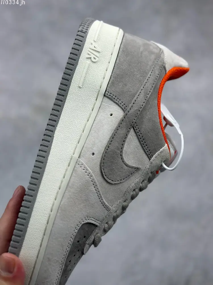 Nike Air Force 1 '07 Low Grey Orange Suede – Top Best Sneakers – CQ5059- MoistureWicking 1022 