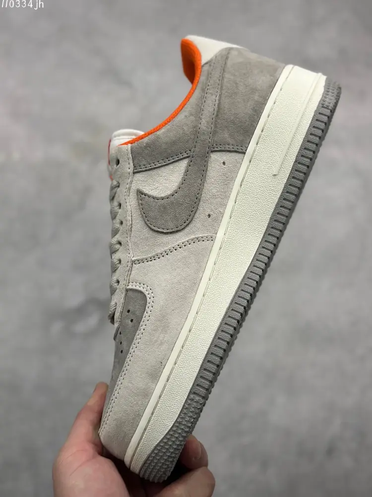 Nike Air Force 1 '07 Low Grey Orange Suede – Top Best Sneakers – CQ5059- MoistureWicking 1022 