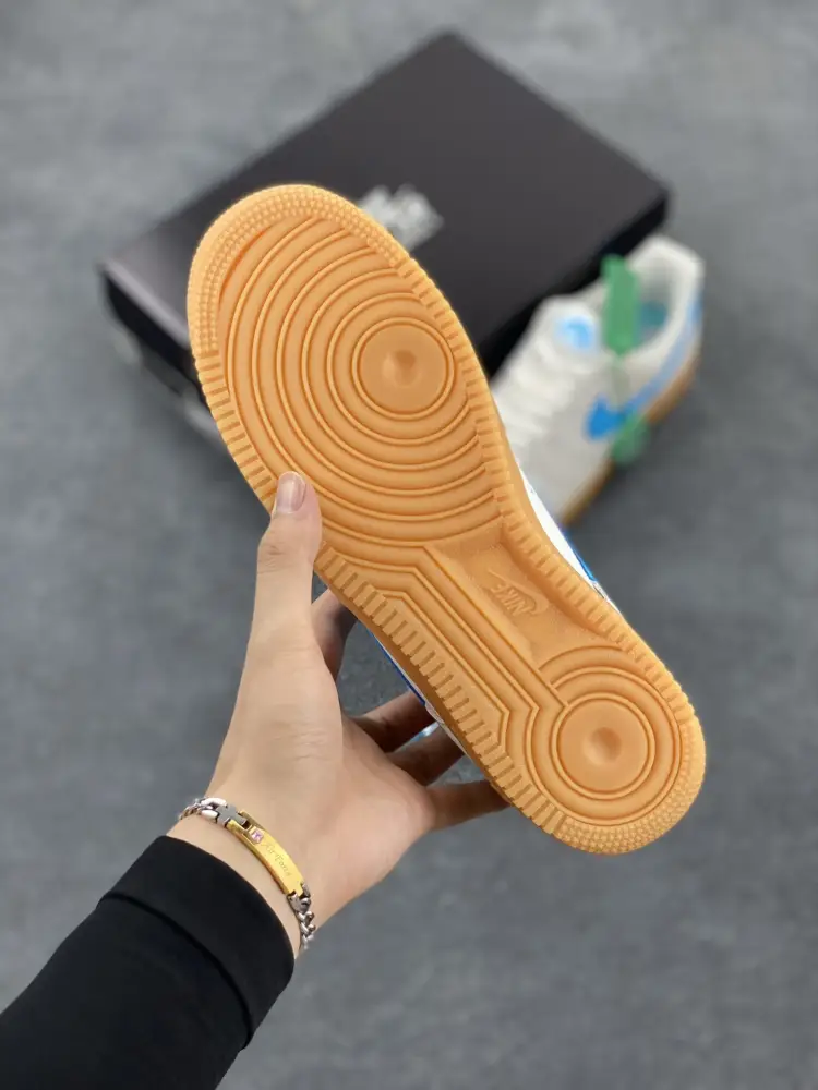 Tailored Nike Air Force 1 '07 Low Suede Blue Gum – Men's , Light Blue White, FQ8714-003 – Top Best Sneakers 1052 