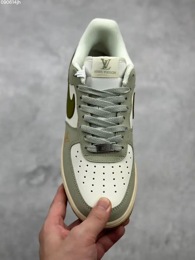 ZeroBulk Nike Air Force 1 '07 Low White Olive Green Sneakers – Top Best Sneakers – DB3301- 1039  CBBDA121