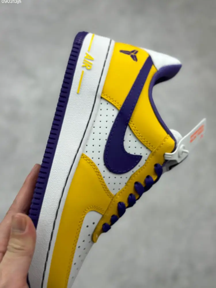 Sleek Nike Air Force 1 '07 Low White Yellow Purple Sneakers – Top Best Sneakers – DB3301- 1044 
