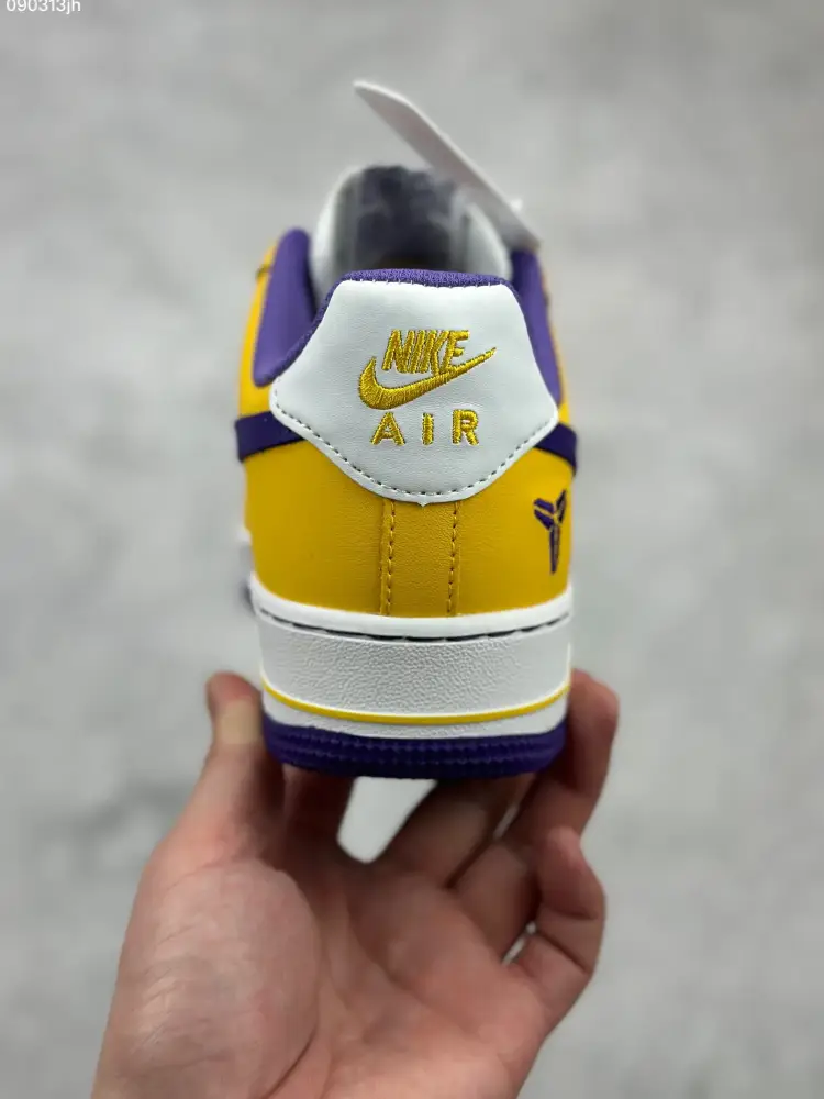 Sleek Nike Air Force 1 '07 Low White Yellow Purple Sneakers – Top Best Sneakers – DB3301- 1044 