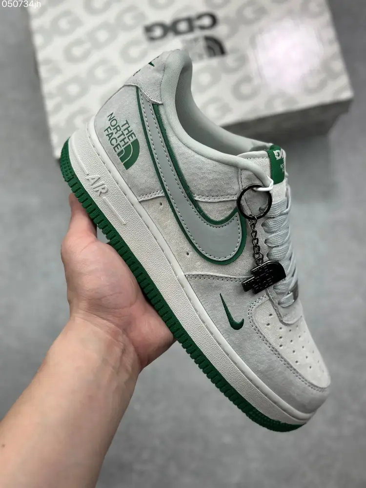 Nike Air Force 1 '07 Low x The North Face x CDG – Mint Green Pig Suede – Best Sneakers & WaterResistant 995 