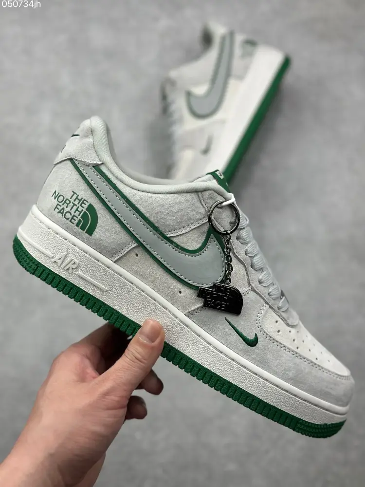 Nike Air Force 1 '07 Low x The North Face x CDG – Mint Green Pig Suede – Best Sneakers & WaterResistant 995 