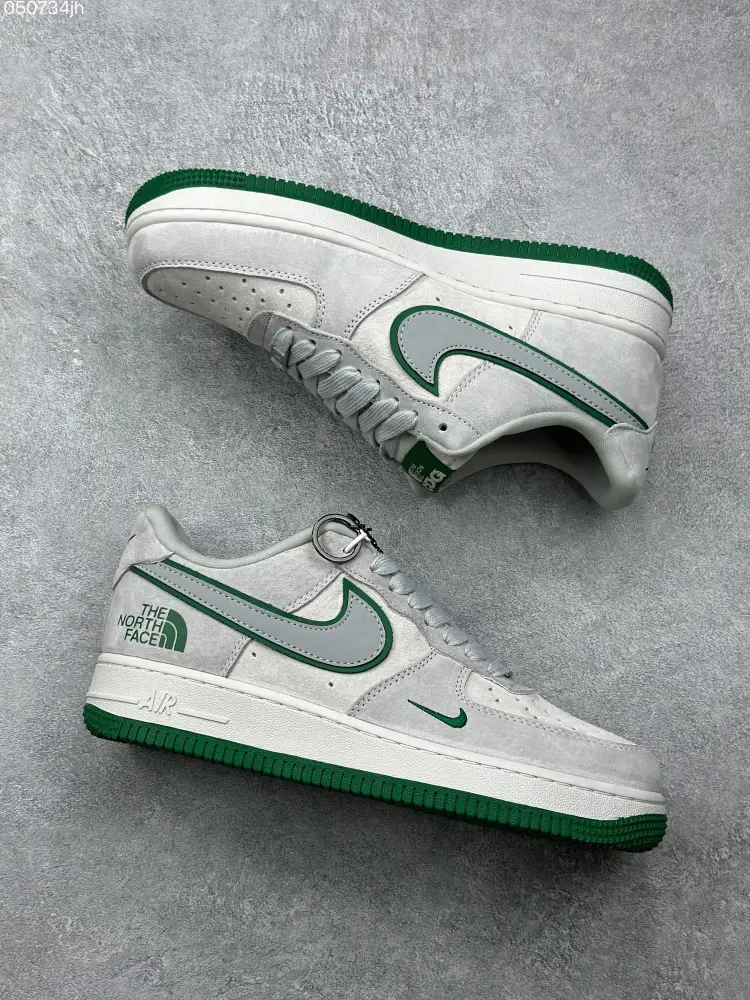 Nike Air Force 1 '07 Low x The North Face x CDG – Mint Green Pig Suede – Best Sneakers & WaterResistant 995 