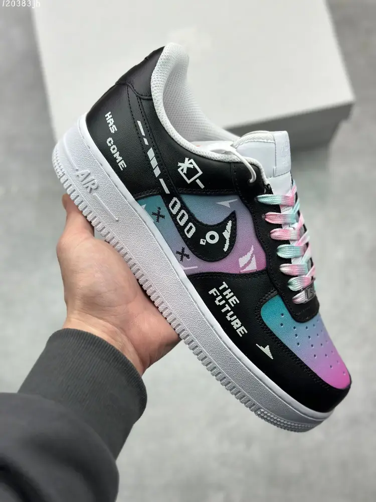 Nike Air Force 1 Low '07 – Custom Game Theme, Multicolor, Best Sneakers, (CW2288- Bold 1008 