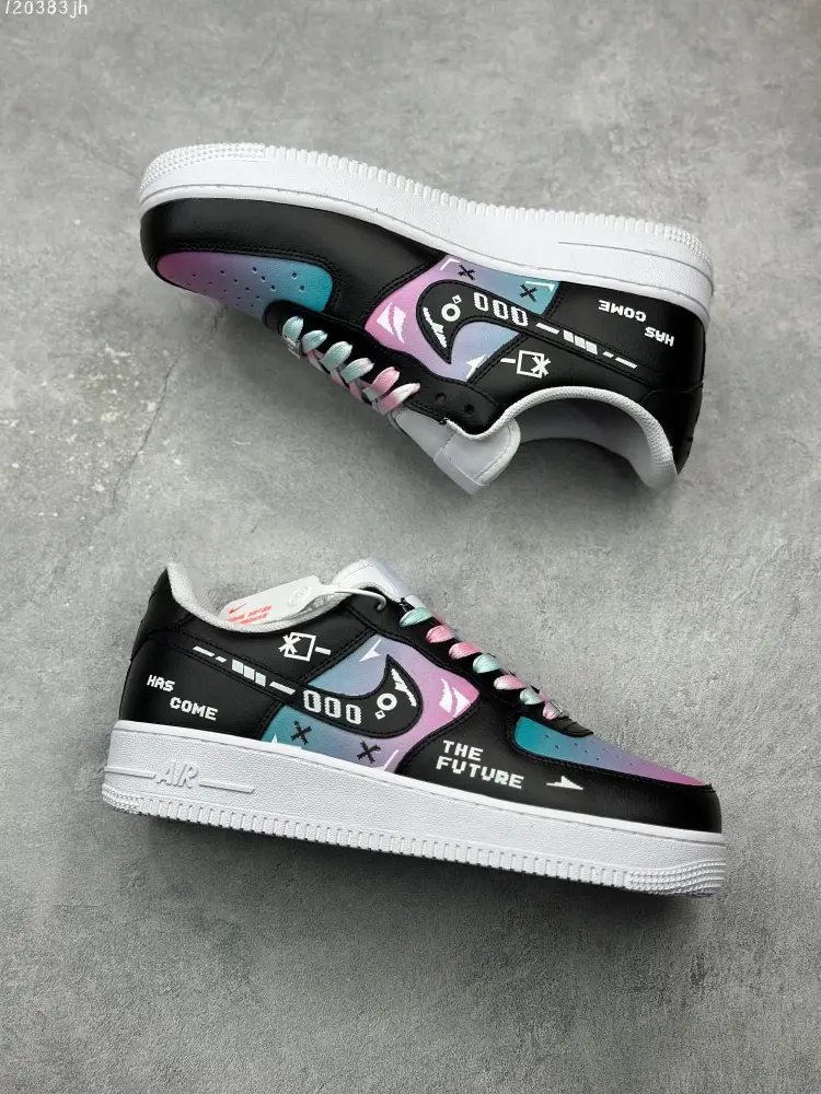 Nike Air Force 1 Low '07 – Custom Game Theme, Multicolor, Best Sneakers, (CW2288- Bold 1008 