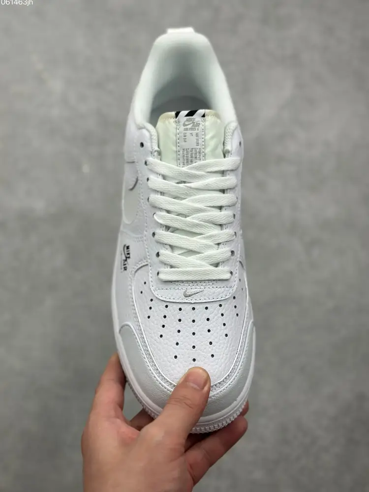 Nike Air Force 1 Low '07 Black & White Custom Leather Sneakers – Top Best Sneakers DE0099- FastDry 1067 