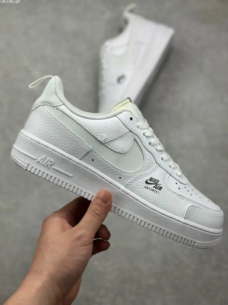 Nike Air Force 1 Low '07 Black & White Custom Leather Sneakers – Top Best Sneakers DE0099- FastDry 1067 
