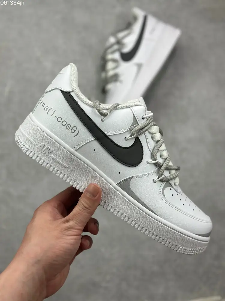 Refined Nike Air Force 1 Low '07 Custom Anime Theme White Grey Low-Top – Top Fake Nike Sneakers 1072 