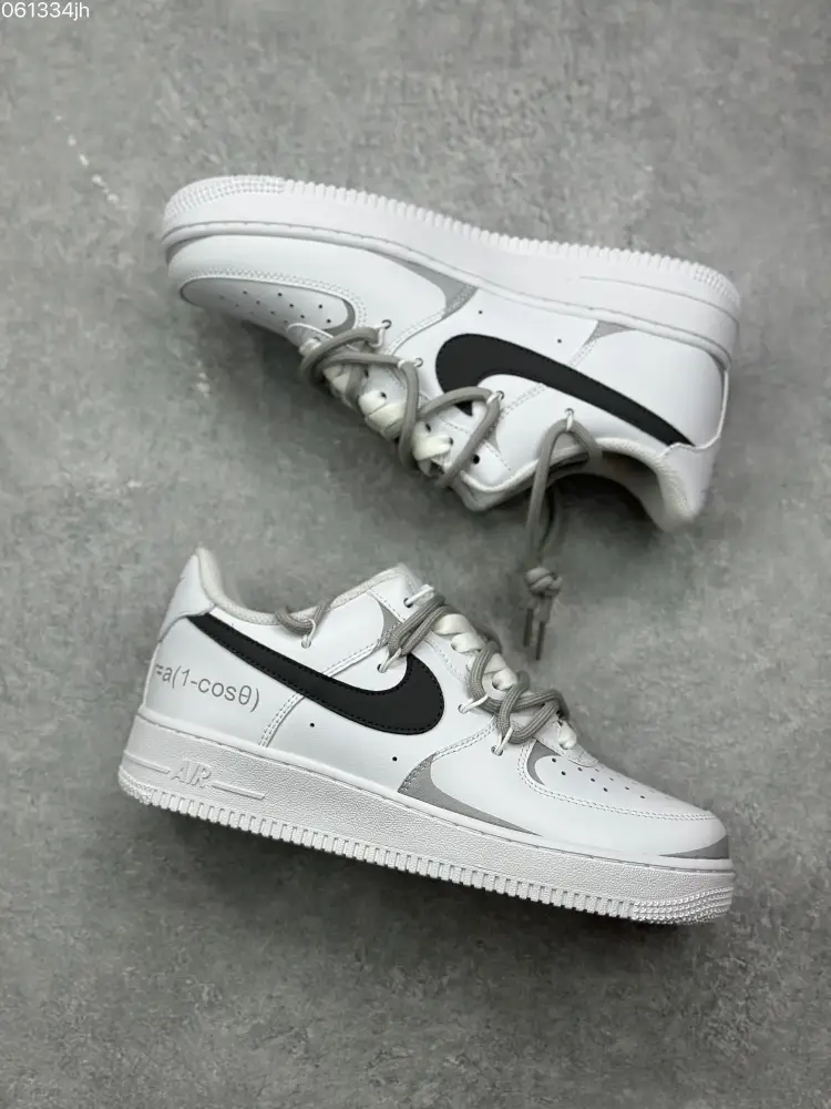 Refined Nike Air Force 1 Low '07 Custom Anime Theme White Grey Low-Top – Top Fake Nike Sneakers 1072 