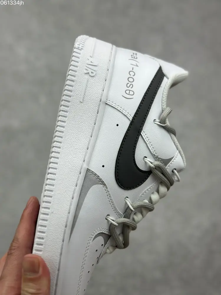 Refined Nike Air Force 1 Low '07 Custom Anime Theme White Grey Low-Top – Top Fake Nike Sneakers 1072 