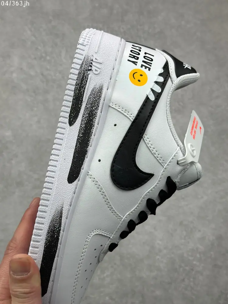 Flexible Nike Air Force 1 Low '07 Custom Sunflower White Black Sneakers – High Quality Size 36- 1080 