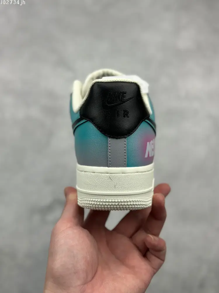 FreshLook Nike Air Force 1 Low '07 E-Sports Graffiti – White Teal Black Custom Low-Top Best Sneakers 1021 
