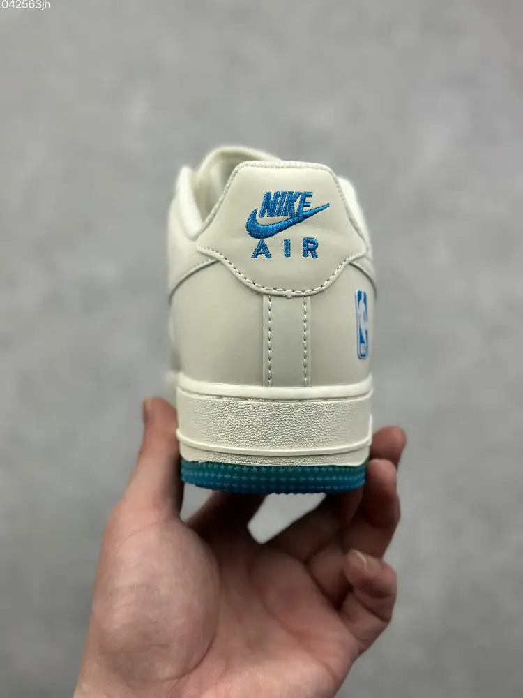 Nike Air Force 1 Low '07 NBA All-Star White Blue Sneakers – Limited Edition Best Sneakers SmoothTexture 1002 