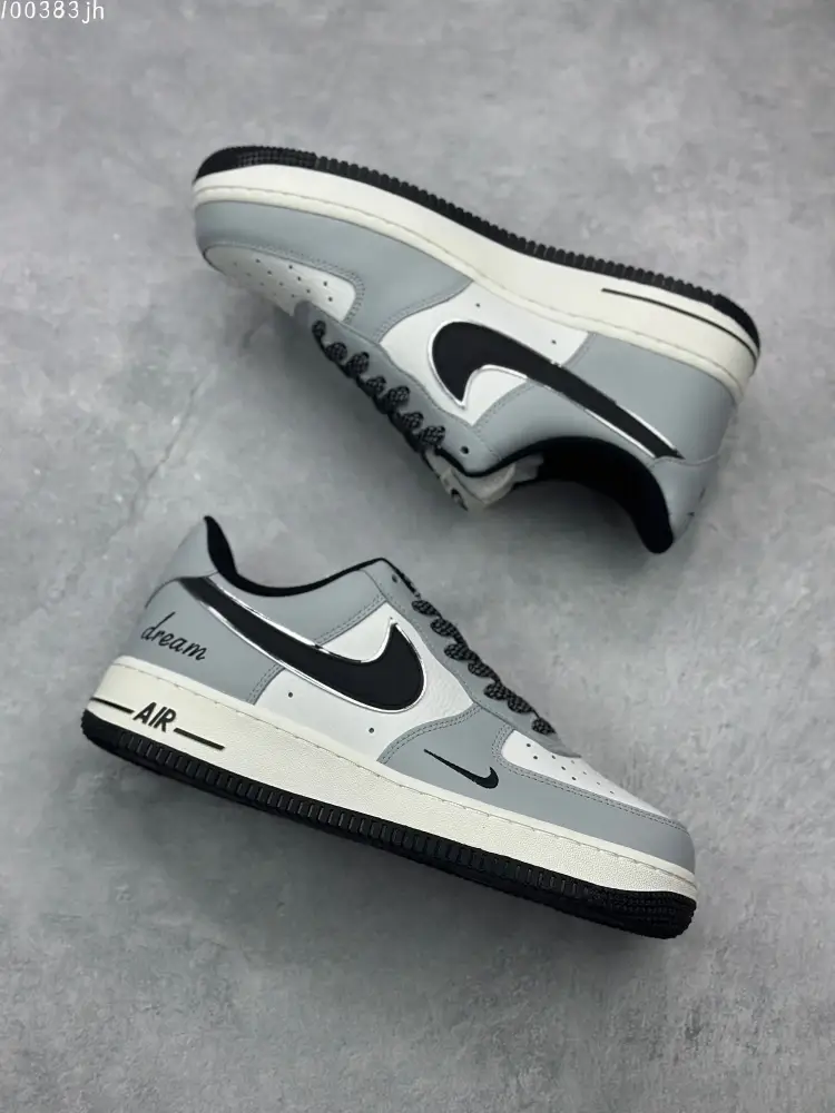 Nike Air Force 1 Low 'Dream' – Grey Black White Top Fake Nike Sneakers ModernLook 1030 