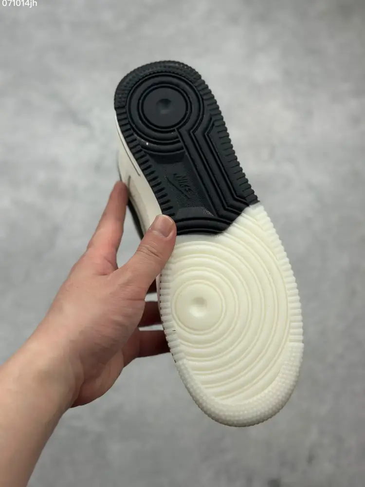 Nike Air Force 1 Low 'Full Star' – Cream Black, Custom Low-Top , Top-Quality Sneakers, Size 36- Premium 1057 