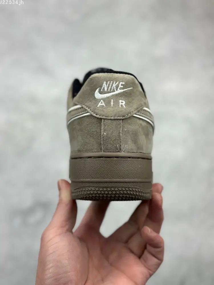 Stylish Nike Air Force 1 Low Grey Black Suede – Limited Edition Fall Winter 2023 High Quality 