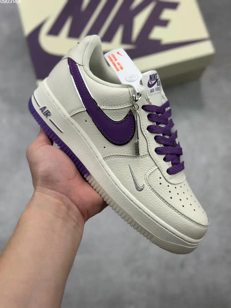 Lightweight Nike Air Force 1 Low 'Milky Purple' – Custom Starry Sky Low-Top with 3M Reflective and Crystal Sole – Best Sneakers Online 1041 