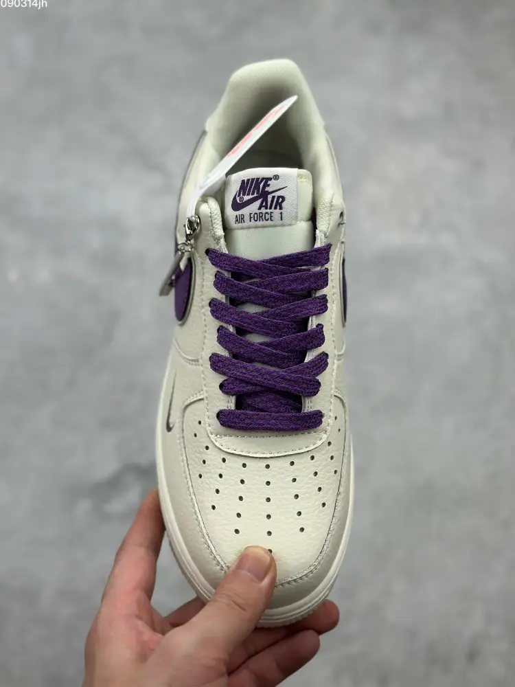Lightweight Nike Air Force 1 Low 'Milky Purple' – Custom Starry Sky Low-Top with 3M Reflective and Crystal Sole – Best Sneakers Online 1041 