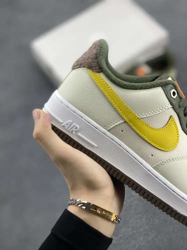 Resilient Nike Air Force 1 Low Mustard Yellow – Low-Top Casual Sneakers for Men and Women, Top , Best Sneakers, Style: FV3647- 1053 