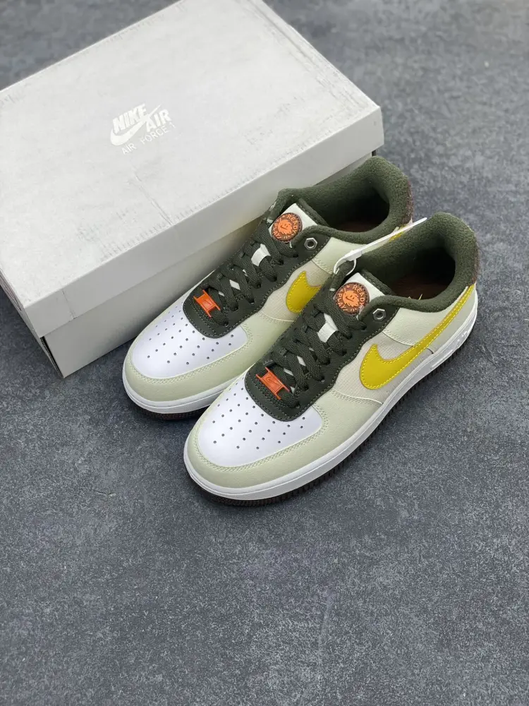 Resilient Nike Air Force 1 Low Mustard Yellow – Low-Top Casual Sneakers for Men and Women, Top , Best Sneakers, Style: FV3647- 1053 