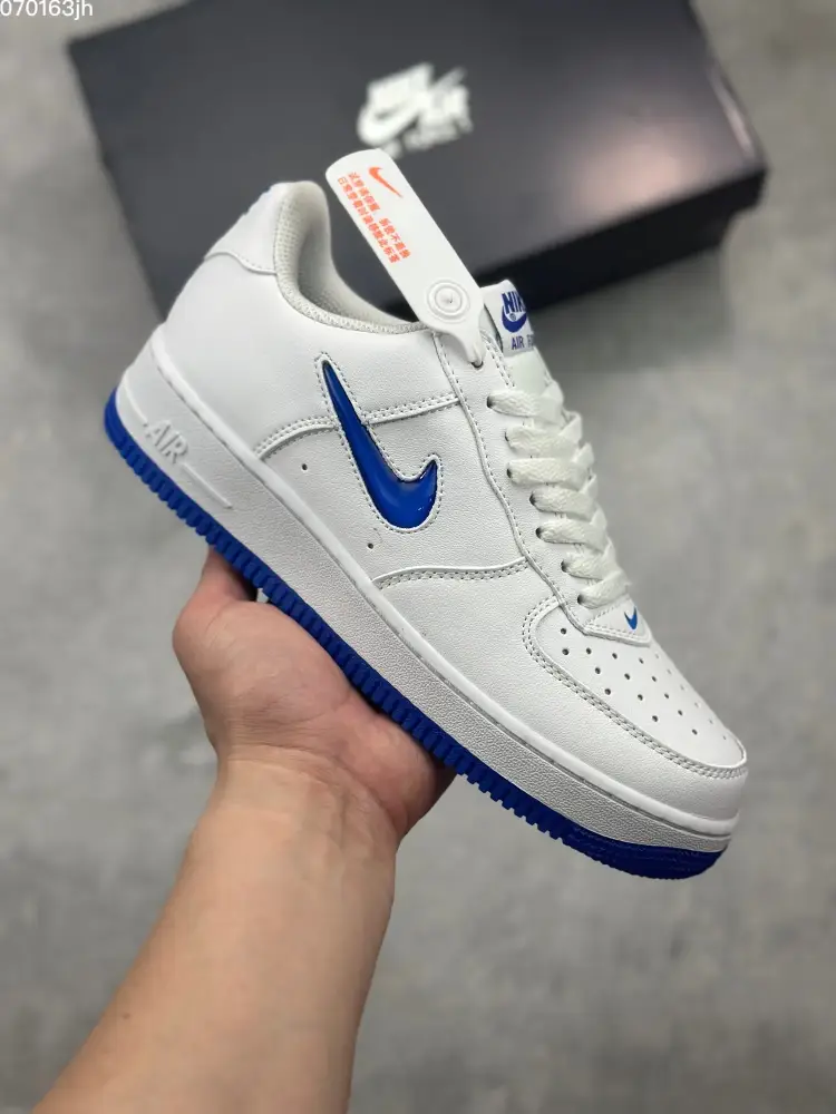 Effortless Nike Air Force 1 Low White Blue Sneakers – Official Authentic Style with Top , CW2288 1063 