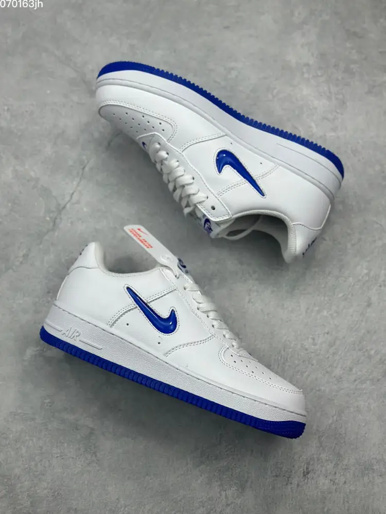 Effortless Nike Air Force 1 Low White Blue Sneakers – Official Authentic Style with Top , CW2288 1063 