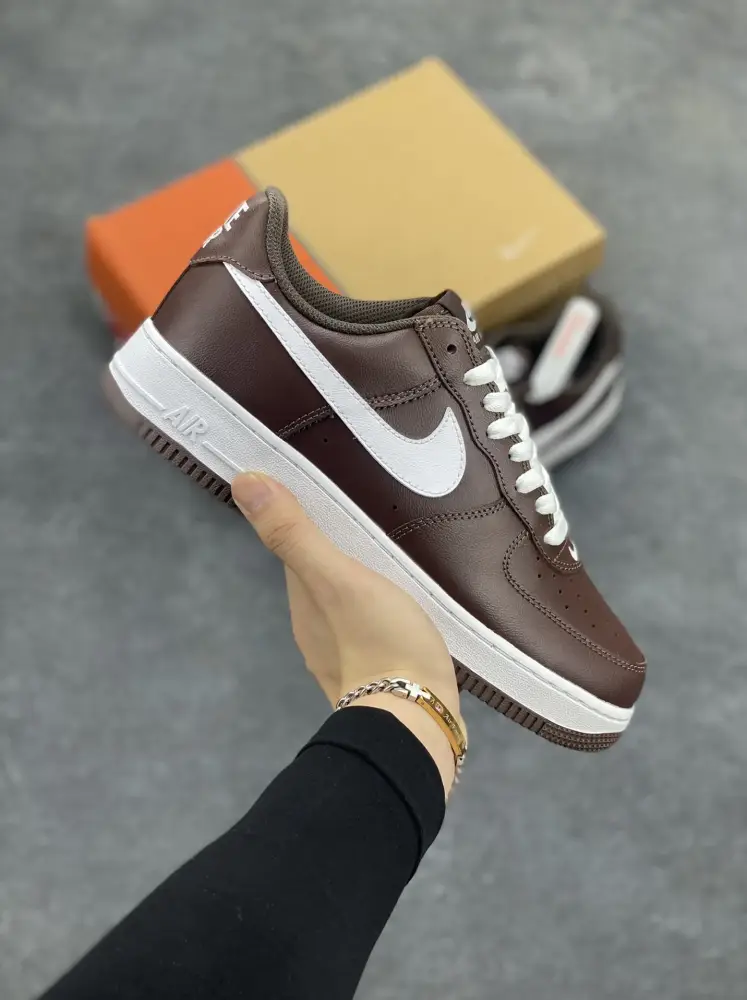 StreetReady Nike Air Force 1 Low White Brown Sneakers – , Best Sneakers, Original Box, Multiple Sizes Available 1051  BCFE569