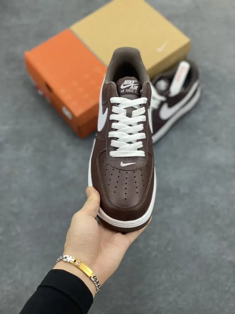 StreetReady Nike Air Force 1 Low White Brown Sneakers – , Best Sneakers, Original Box, Multiple Sizes Available 1051  BCFE569