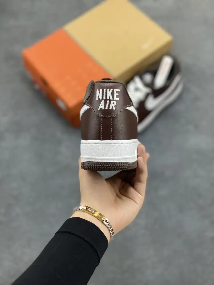 StreetReady Nike Air Force 1 Low White Brown Sneakers – , Best Sneakers, Original Box, Multiple Sizes Available 1051 