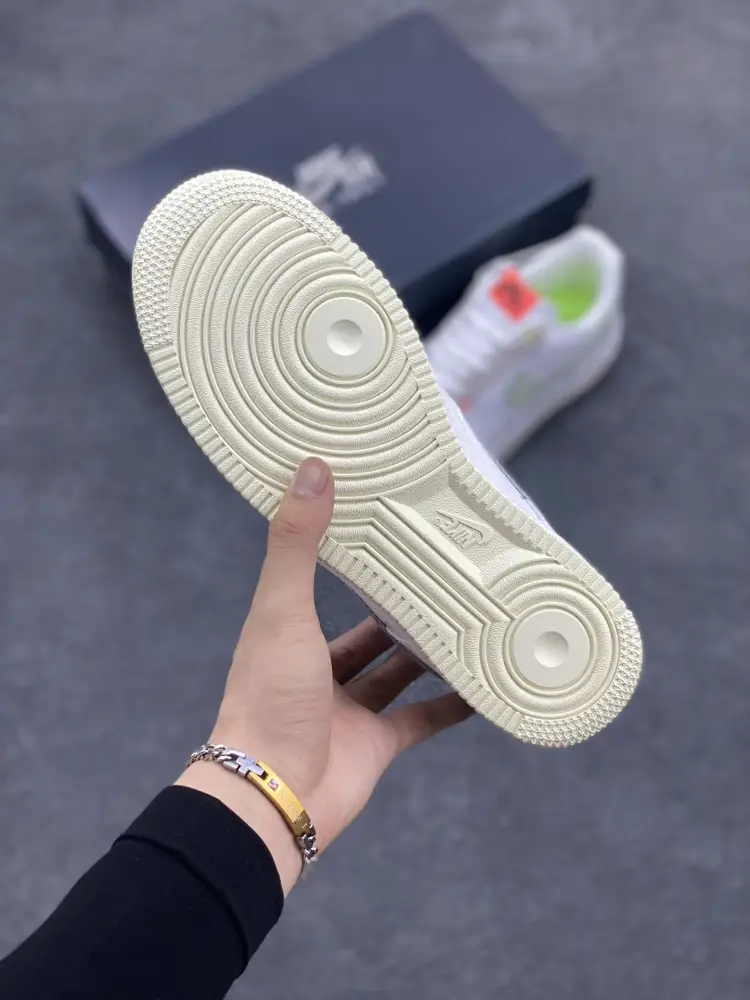 Tailored Nike Air Force 1 Low White Pink Swoosh – Authentic Low-Top Sneakers with Top Style (FB1853- 1056 