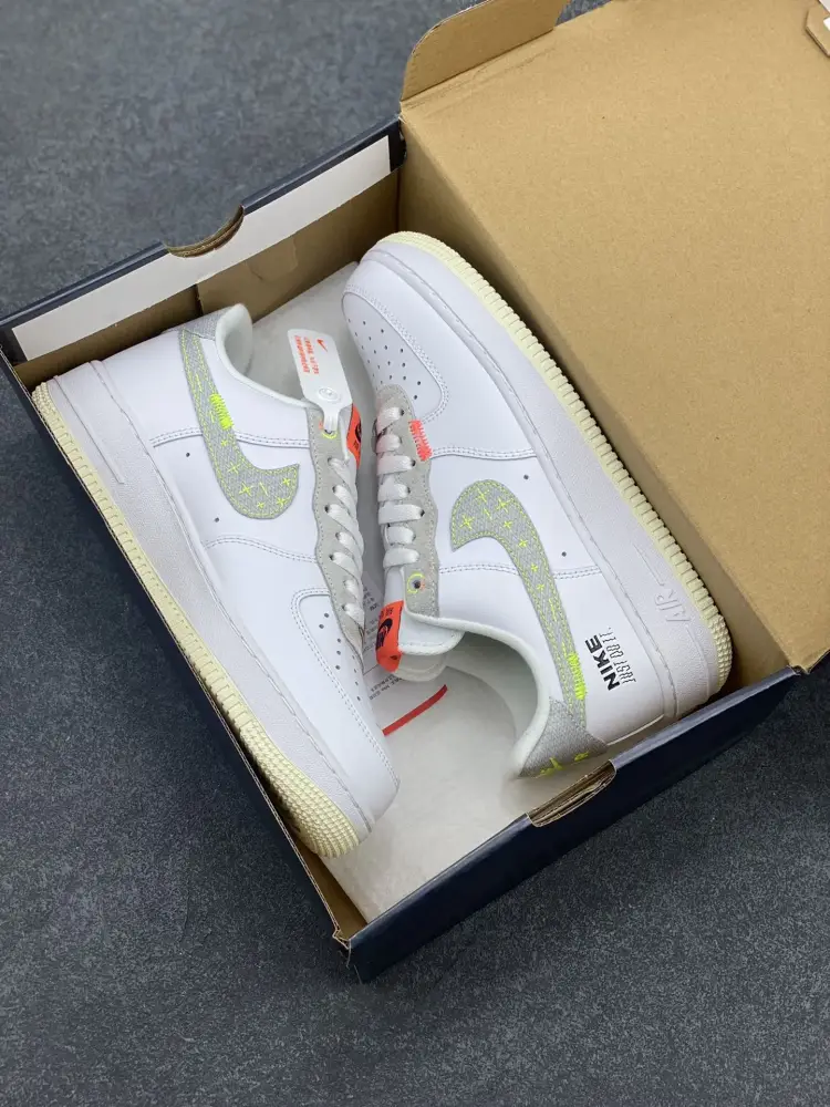 Tailored Nike Air Force 1 Low White Pink Swoosh – Authentic Low-Top Sneakers with Top Style (FB1853- 1056 