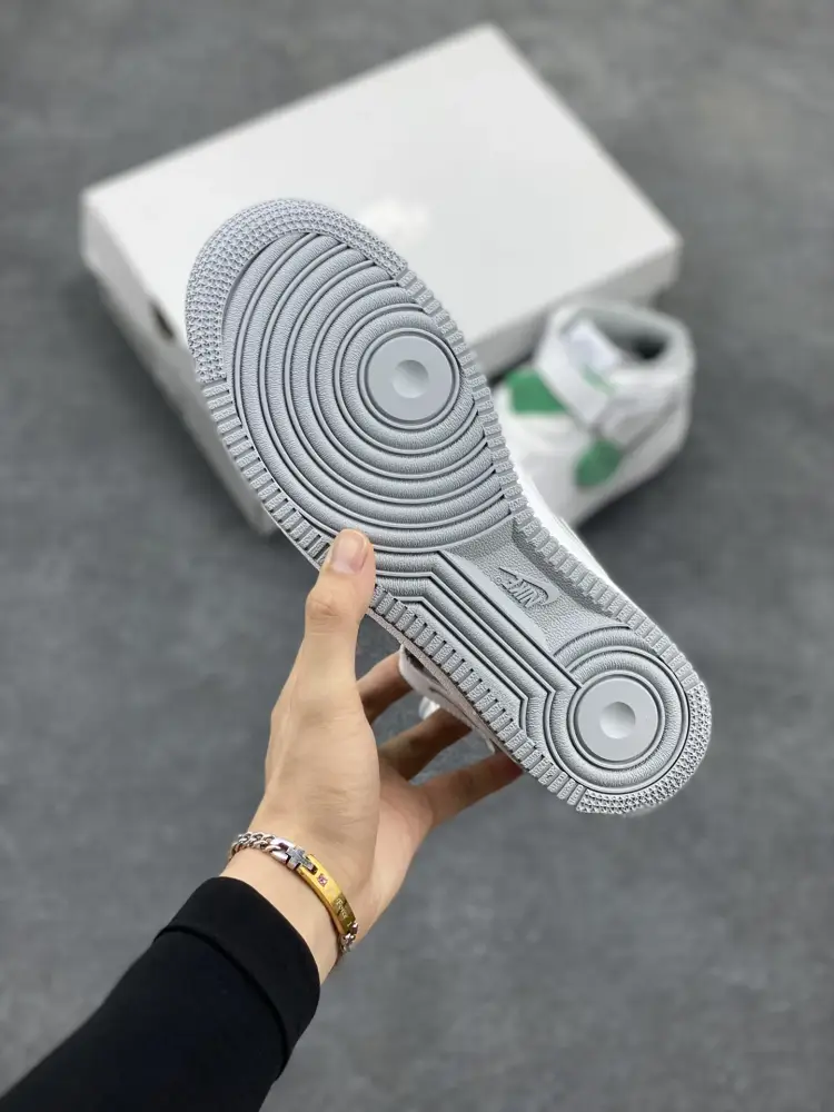 Nike Air Force 1 MID White Grey Sneakers – DV0806-100 – Original Box with Top Best Sneakers Quality Durable 1068 