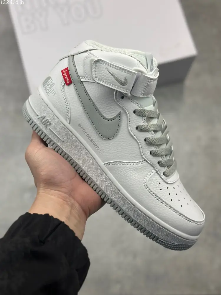 Nike Air Force 1 Mid 'Full Star' White Grey Sneakers – High Quality , Multiple Sizes Available Contemporary 1085  FDADC10